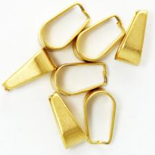Stainless Steel Gold PVD Bail Jewelry Part 24pcs
